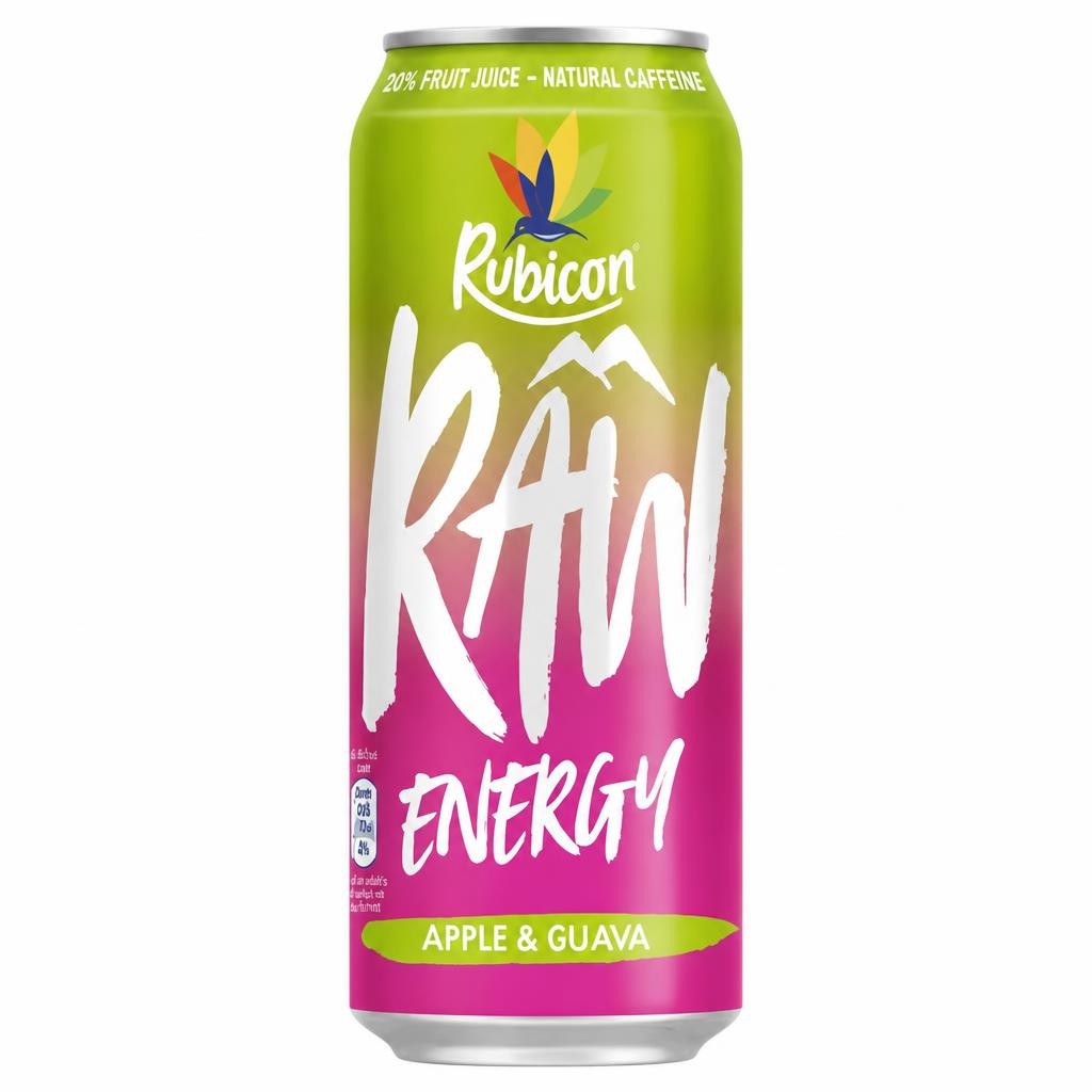 Rubicon Raw Energy Apple & Guava 500ml