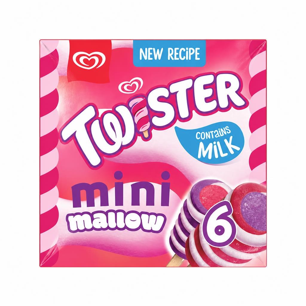 Twister Mini Mallow Ice Cream Lollies 6x50ml