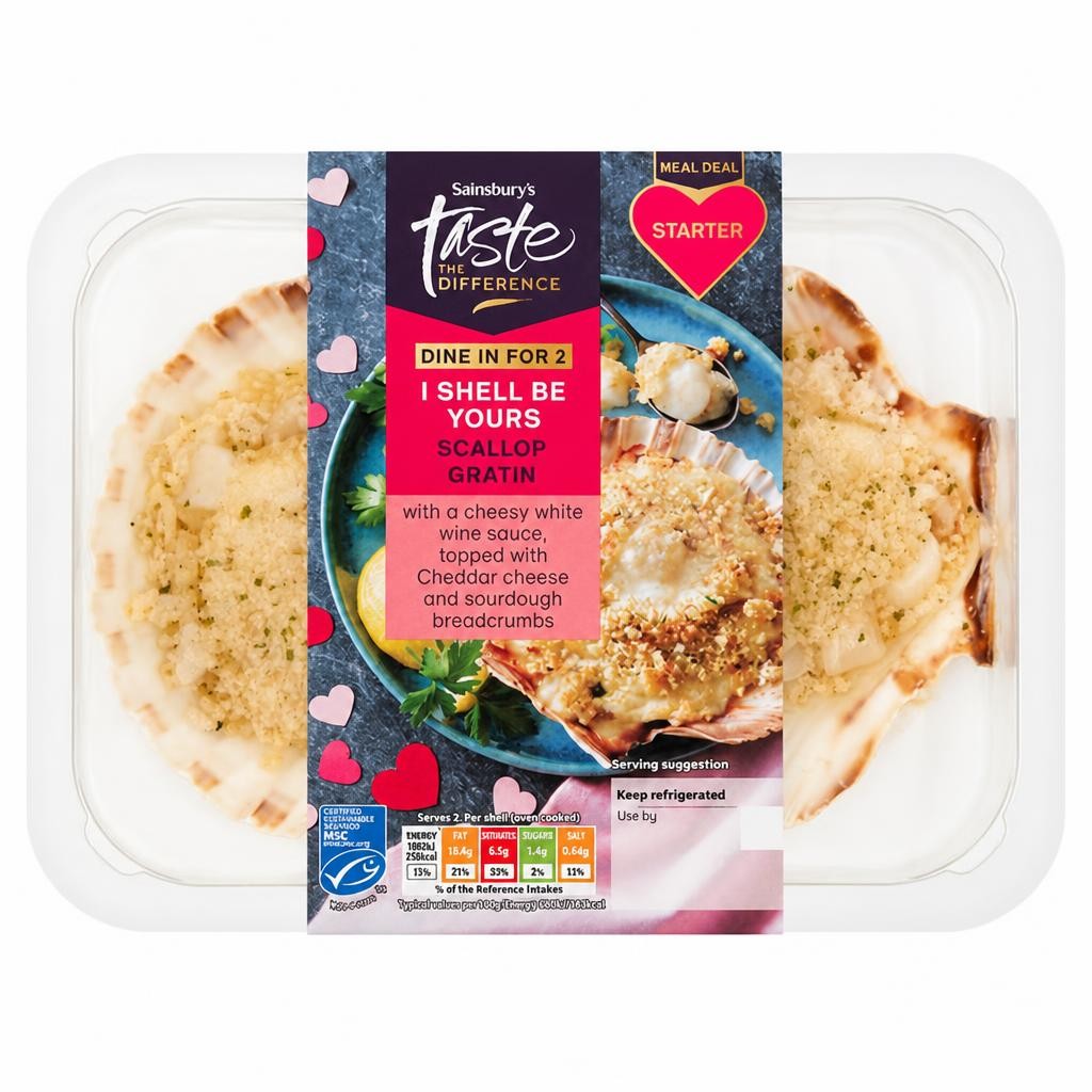 Sainsbury's 200g I Shell Be Yours Scallop Gratin, Taste the Difference