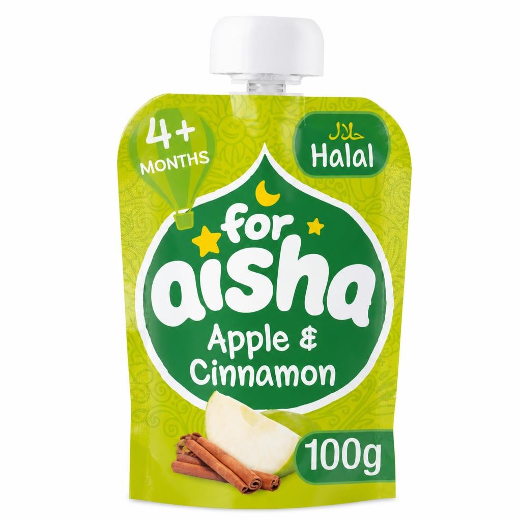 For Aisha Apple & Cinnamon 4+ Months 100g