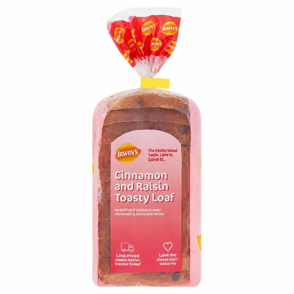 Irwin's Cinnamon and Raisin Toasty Loaf 400g