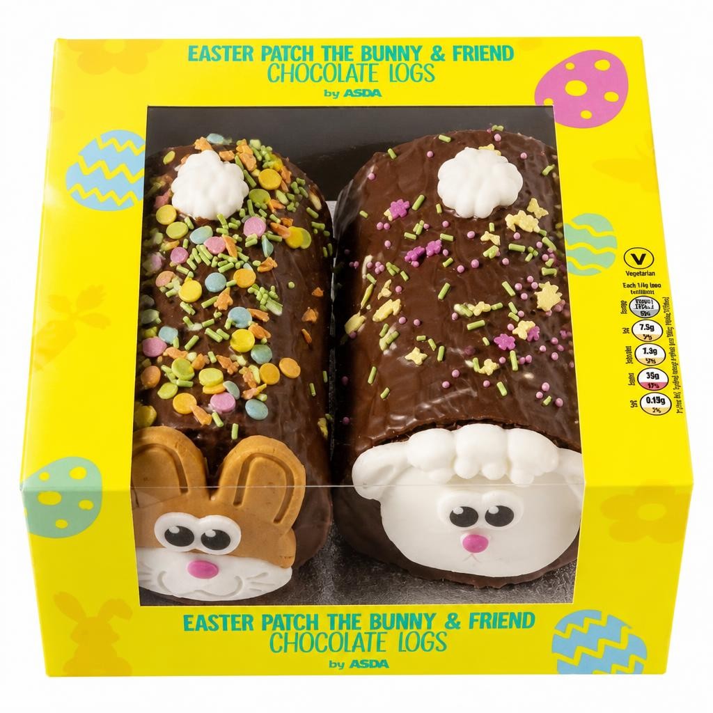 ASDA Easter Patch the Bunny & Friend Chocolate Logs