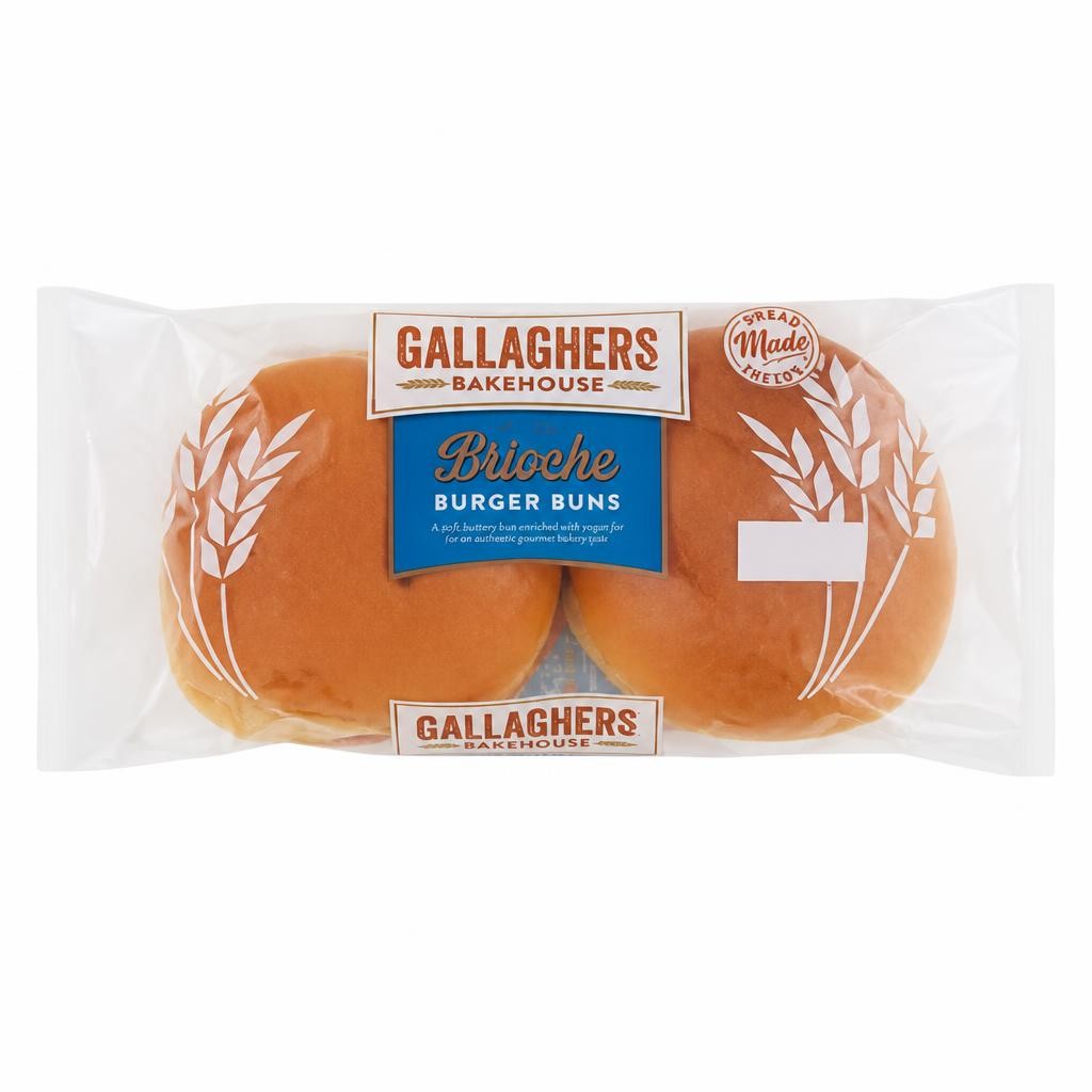 Gallaghers Bakehouse Brioche Burger Buns 240g
