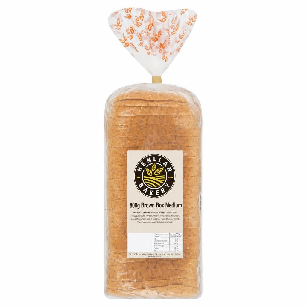 Henllan Bakery Brown Box Medium 800g