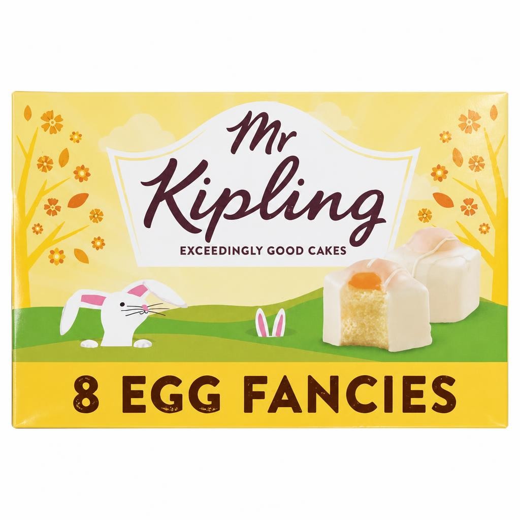 Mr Kipling Egg French Fancies Easter Cakes 8 Pack