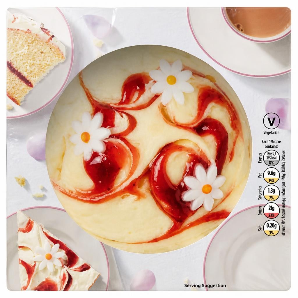 ASDA Strawberry and Cream Flavour Cake