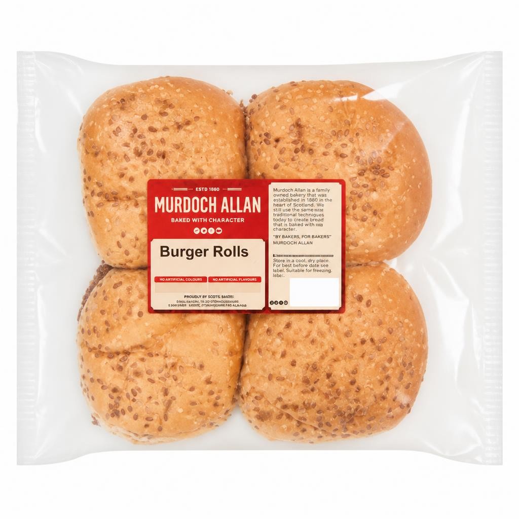 Murdoch Allan 4 Burger Rolls