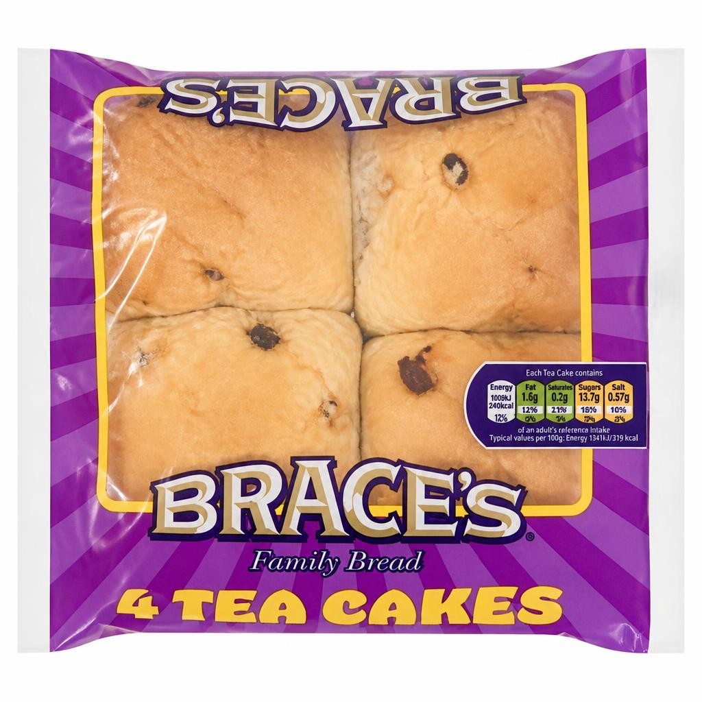 Brace's 4 Tea Cakes