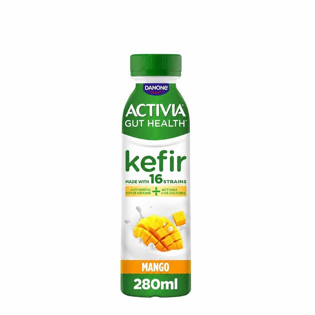 Activia Kefir Mango Gut Health Fruit Yoghurt Drink, 280g