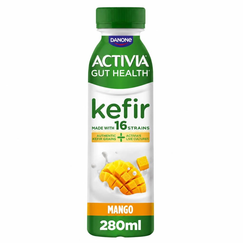 Activia 280g Kefir Mango Gut Health Fruit Yoghurt Drink
