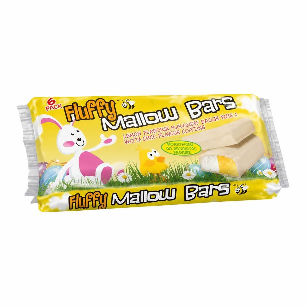 Rose Fluffy Mallow Bars 120g