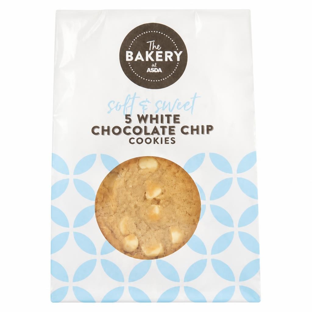 ASDA White Chocolate Chip Cookies 5pk