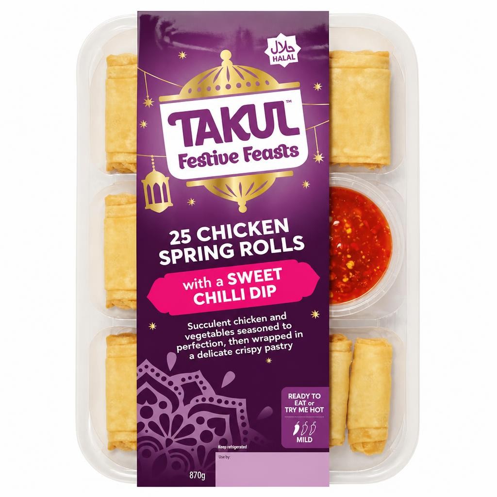 Takul Festive Feasts Chicken Spring Rolls 870g