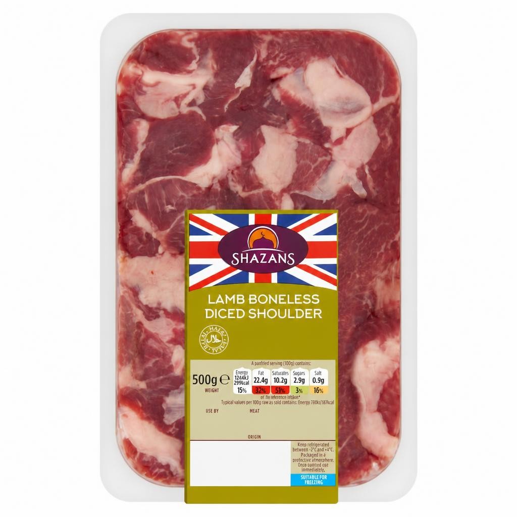 Shazans Diced Lamb 500g