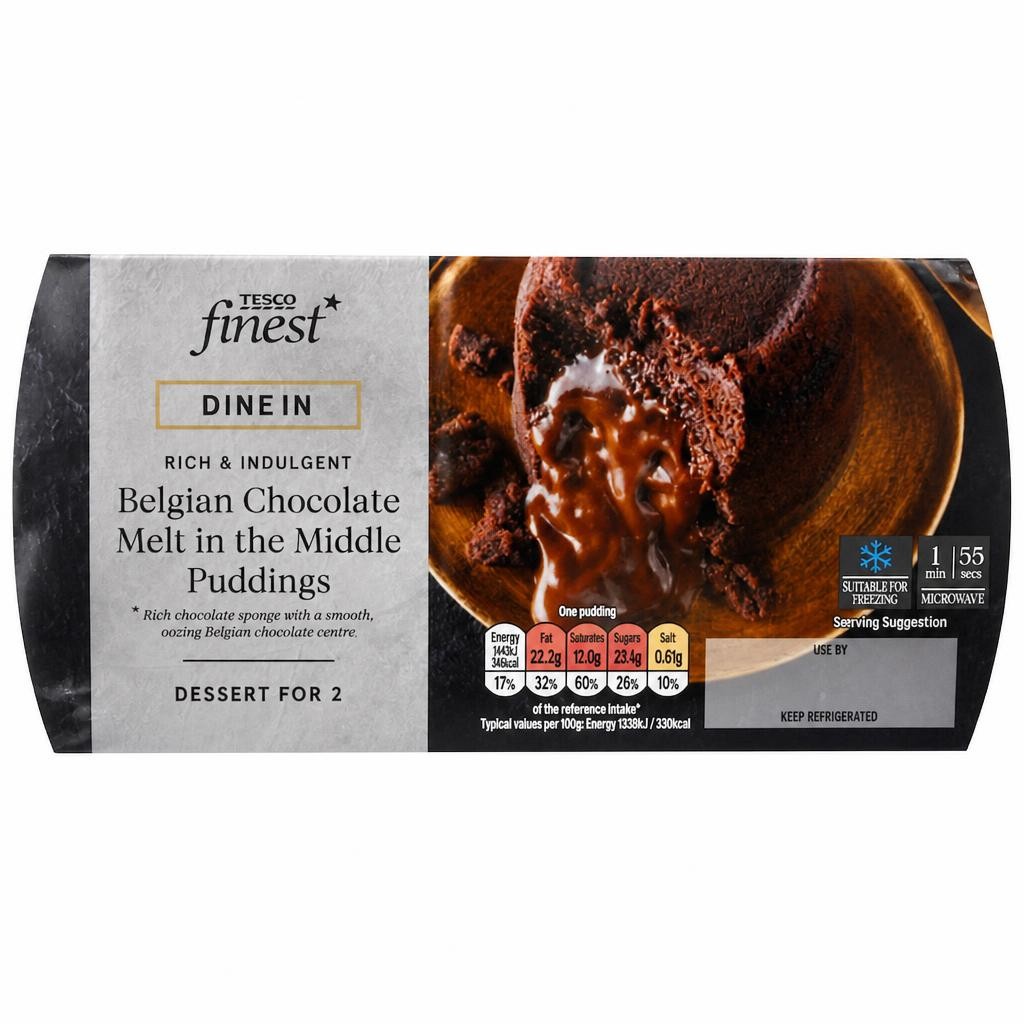 Tesco Finest Dine In Melt in The Middle Chocolate Fondants 310g