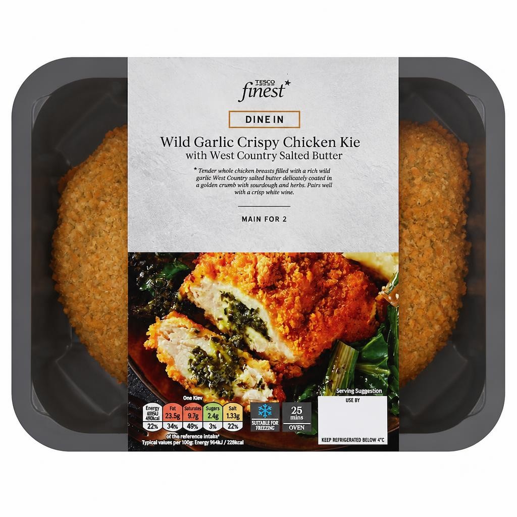 Tesco Finest Wild Garlic Crispy Chicken Kiev 395g