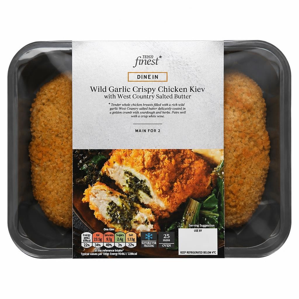 Tesco Finest Wild Garlic Crispy Chicken Kiev 395g