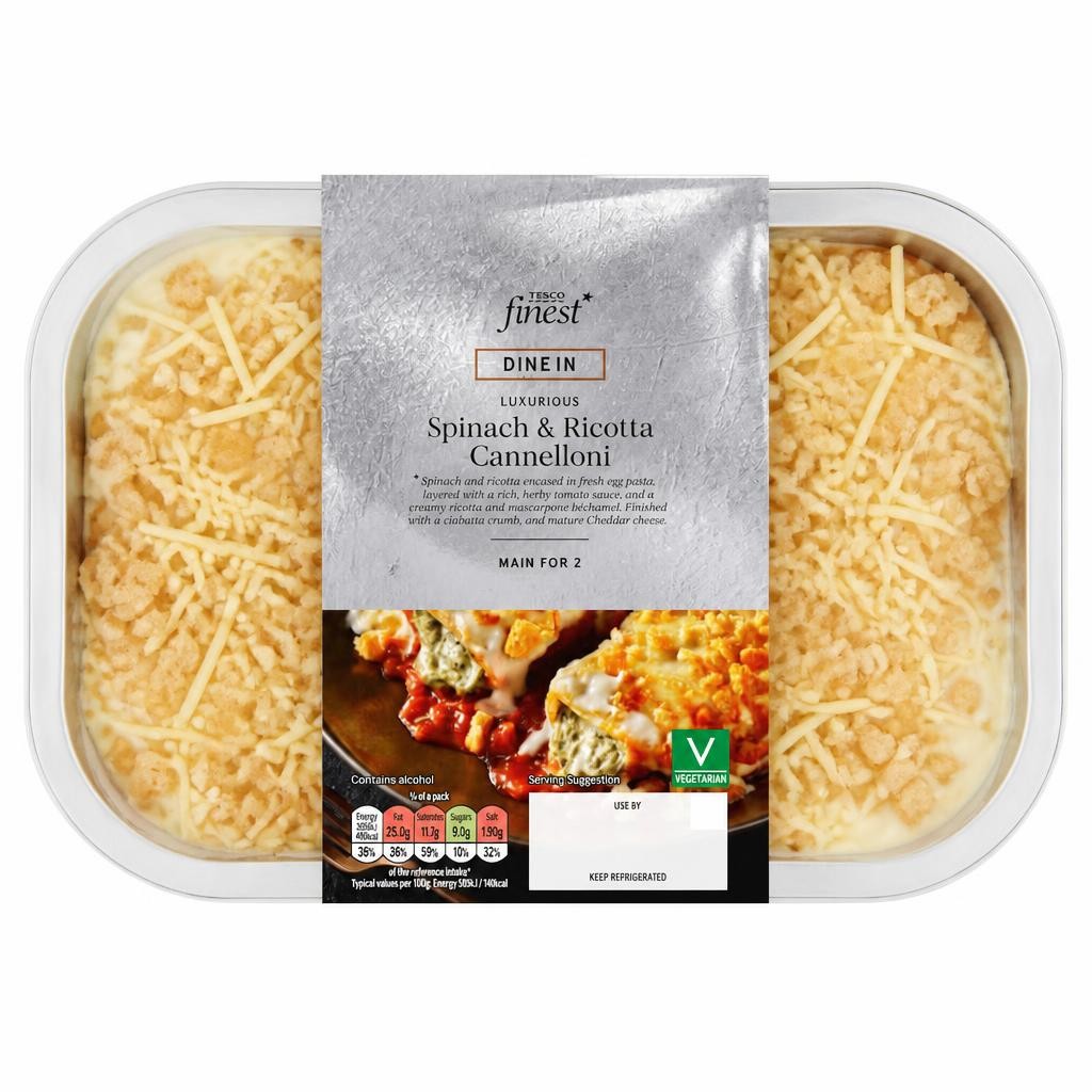Tesco Finest Spinach & Ricotta Cannelloni 700g