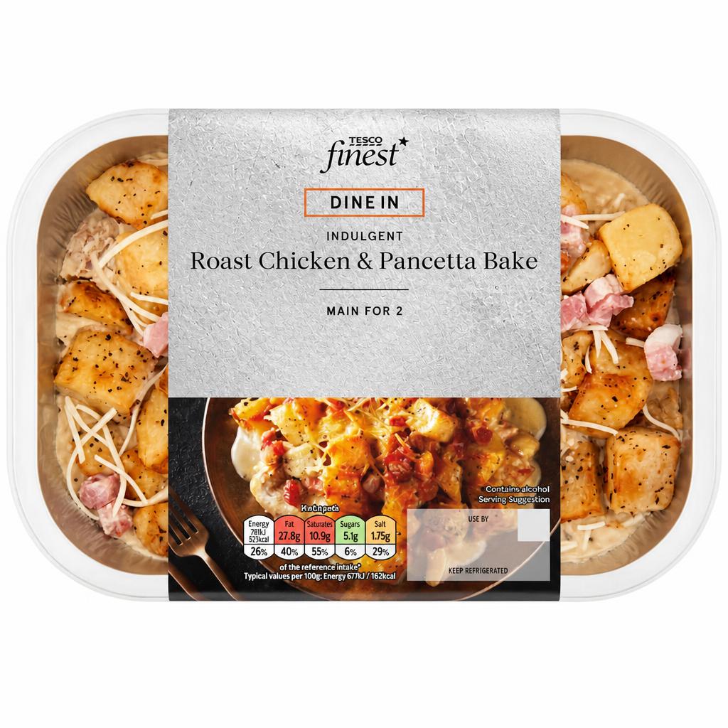 Tesco Finest Dine In Roast Chicken & Pancetta Bake 700g