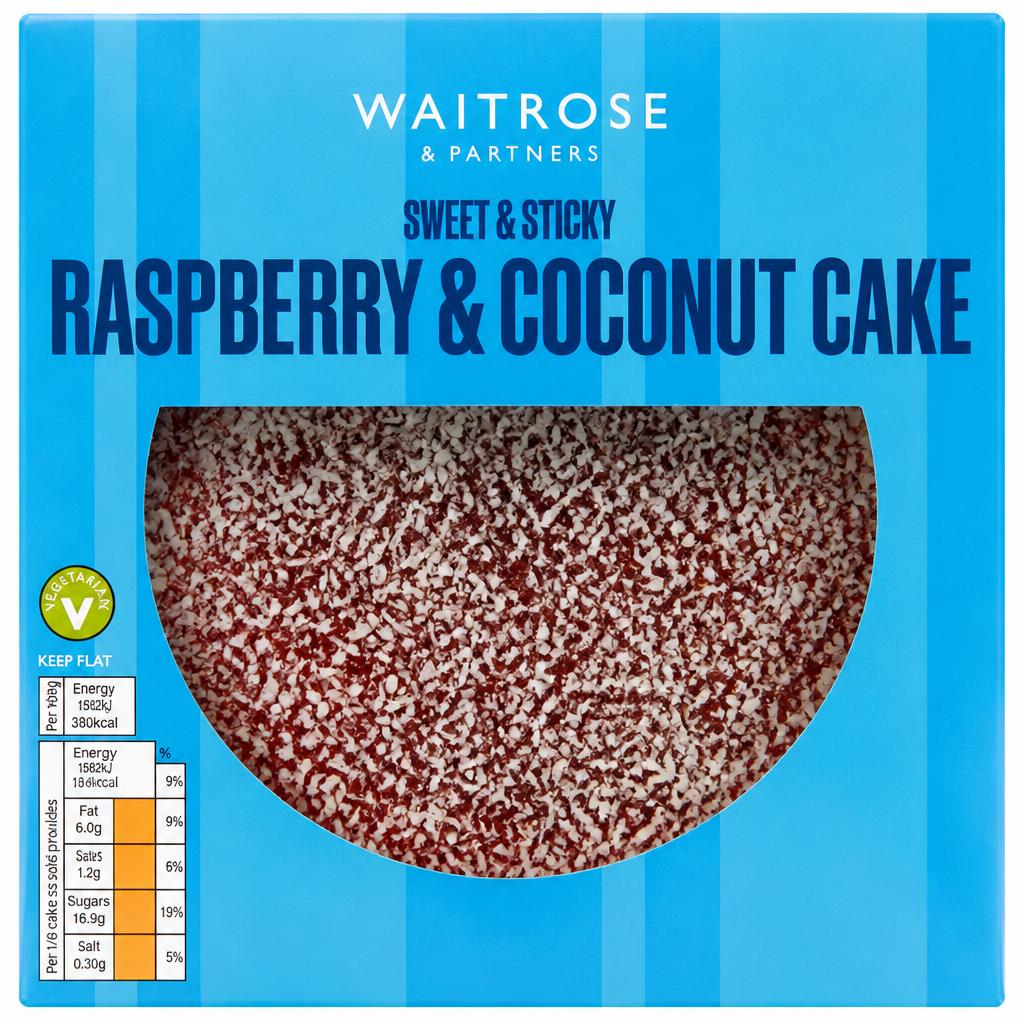Waitrose Raspberry & Coconut Cake