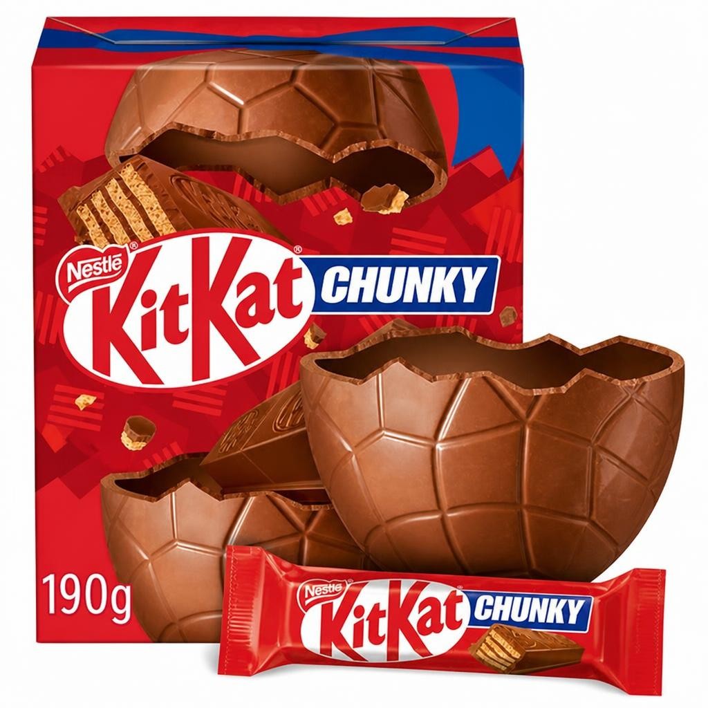 KitKat Chunky Large Milk Chocolate Easter Egg 190g