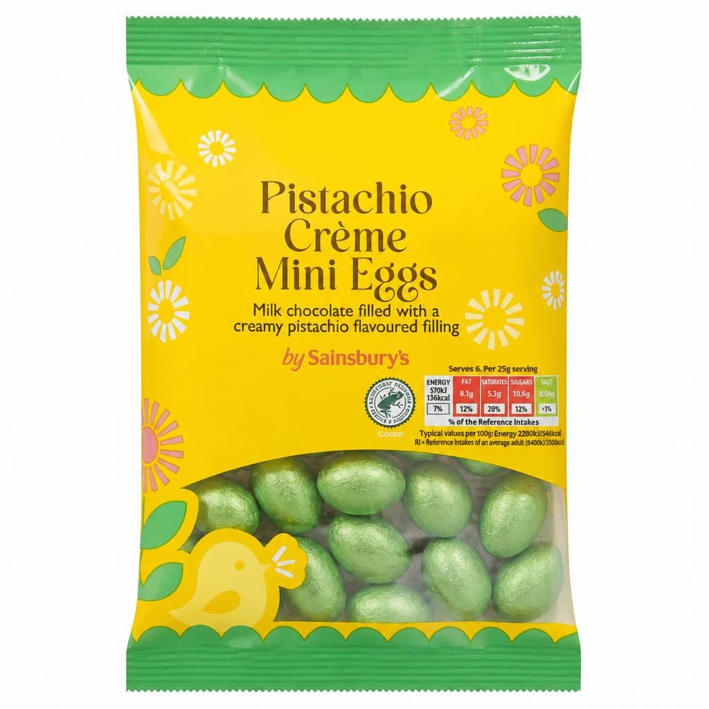 Sainsbury's Pistachio Crème Mini Eggs 150g