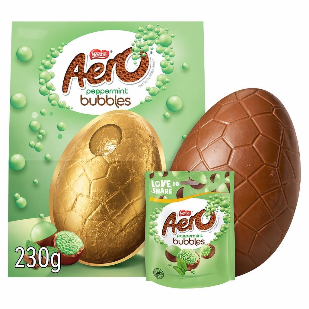 Aero Peppermint Bubbles Extra Large Milk Chocolate Easter Egg 230g