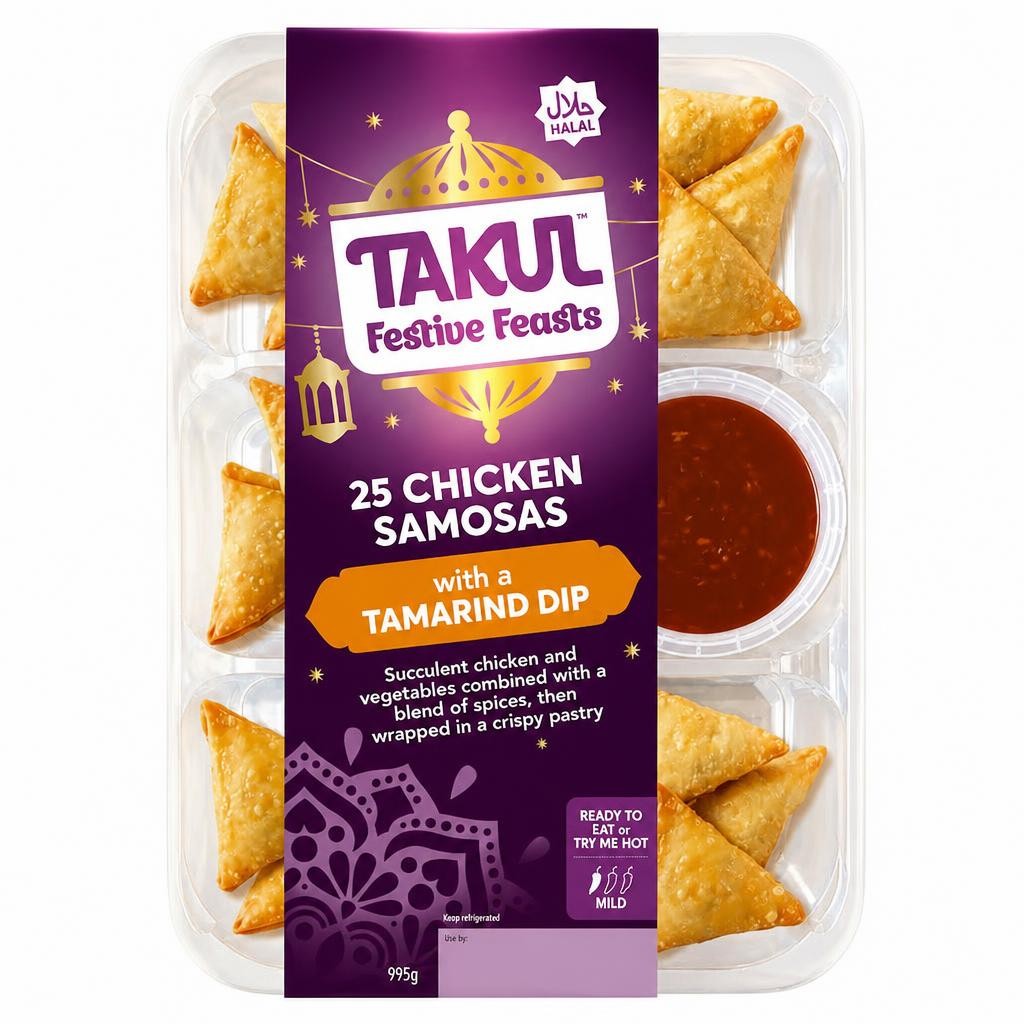 Takul Festive Feasts Chicken Samosas 995g