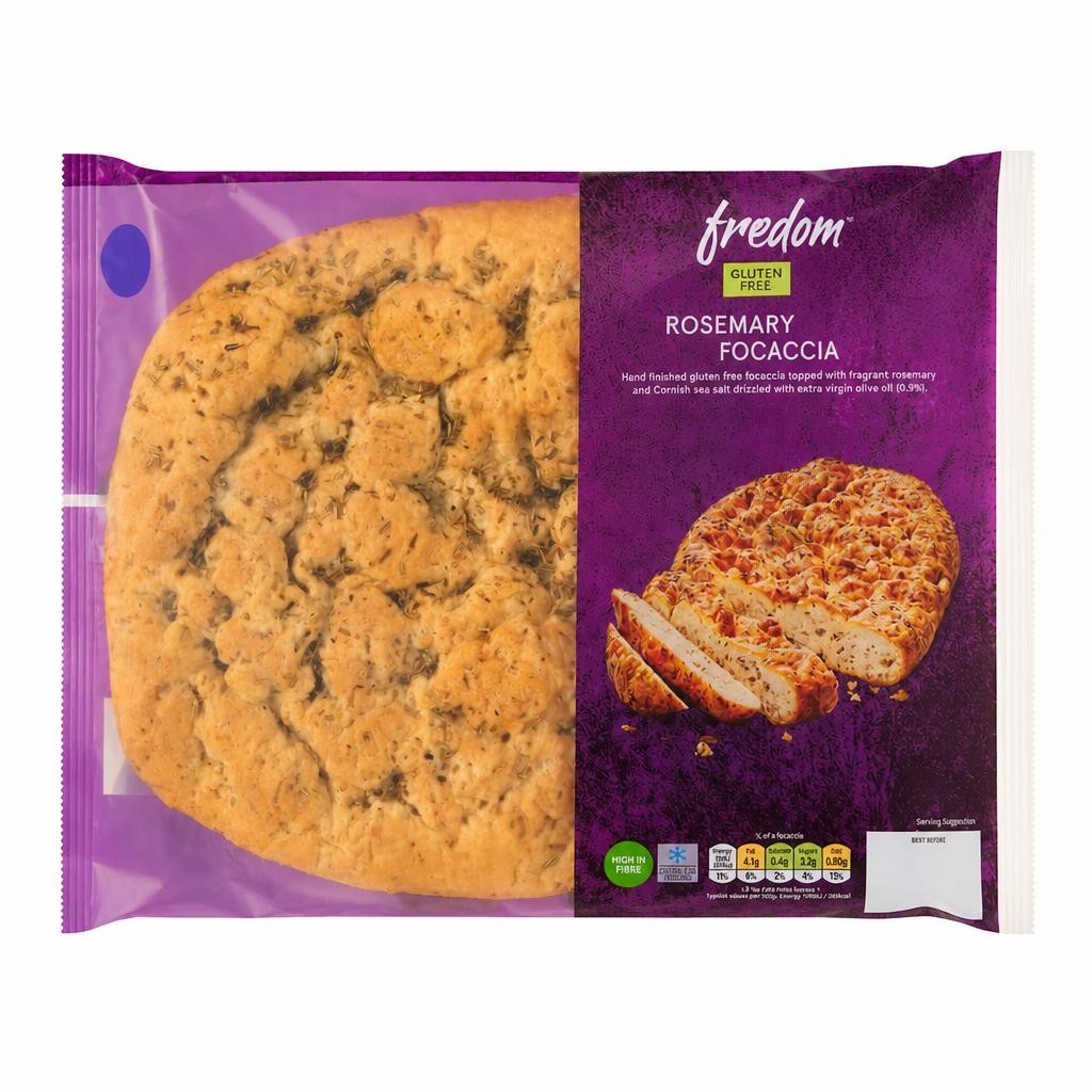 Tesco Free From Rosemary & Sea Salt Focaccia 350g