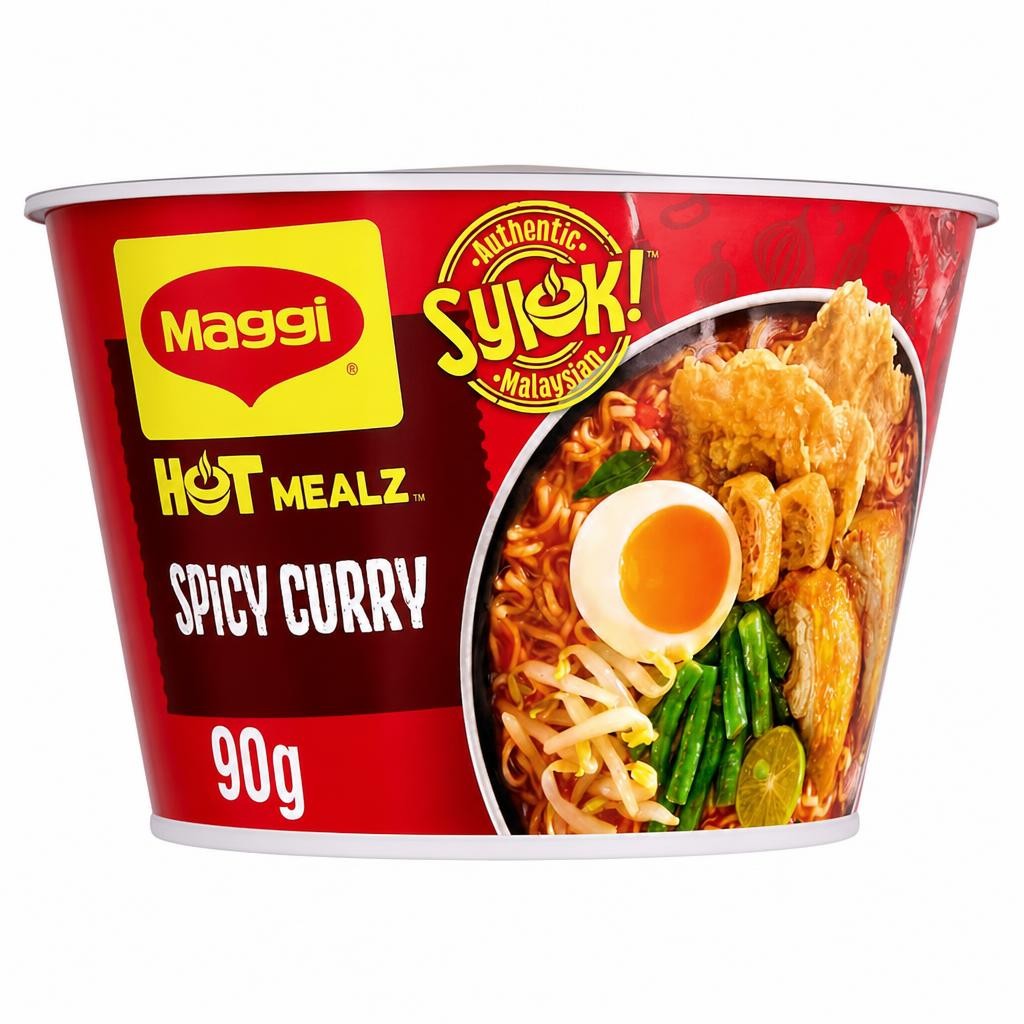 Maggi Hot Mealz Spicy Curry Flavour Noodles 90g