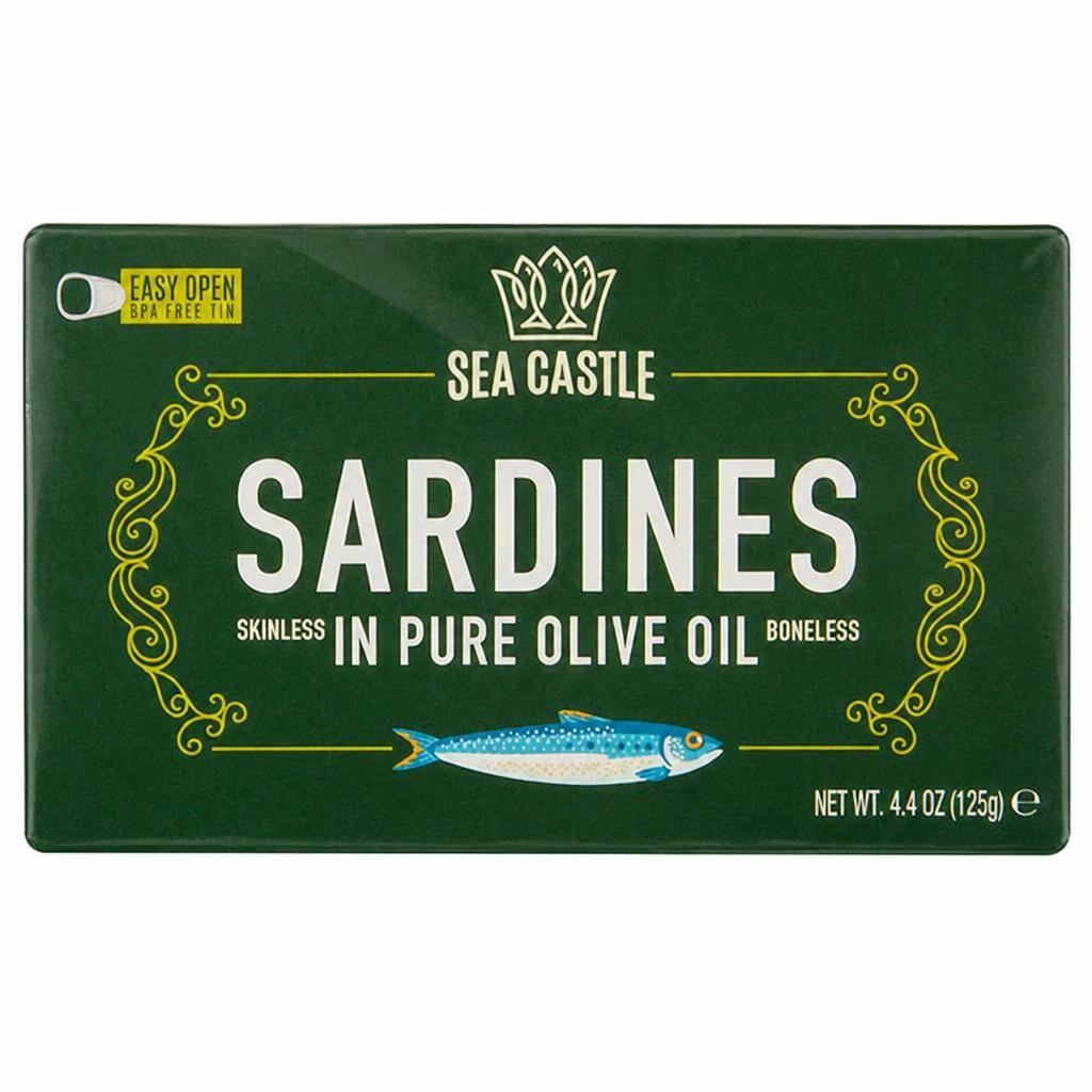 Sea Castle Sardines in Pure Olive Oil 125g
