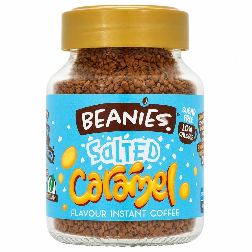 Beanies 50g Salted Caramel Flavour Instant Coffee