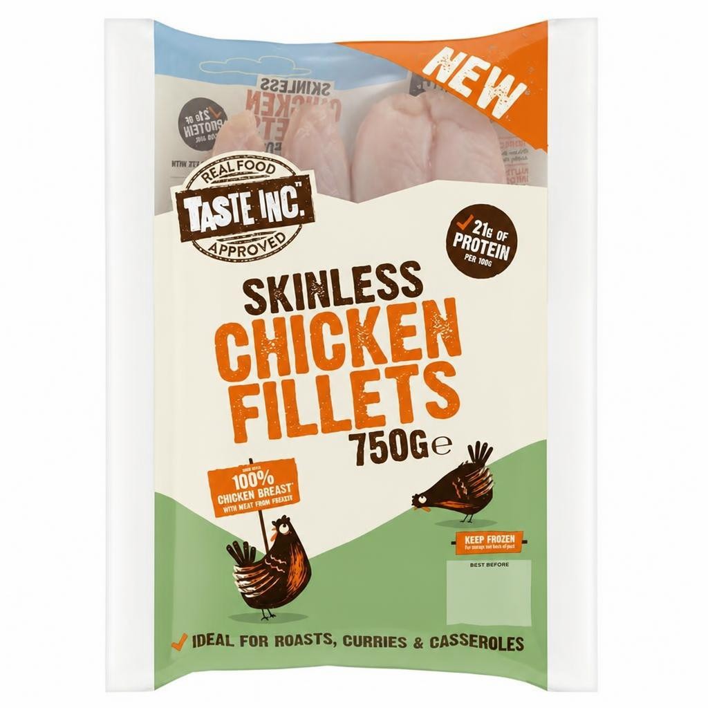 Taste Inc. 750g Skinless Chicken Fillets
