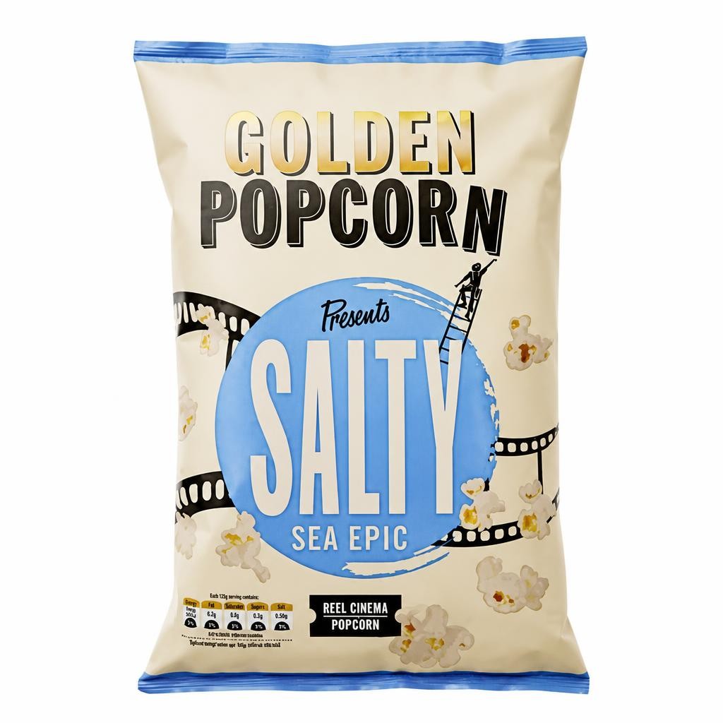 Golden Popcorn Salty Sea Epic Reel Cinema Popcorn 60g