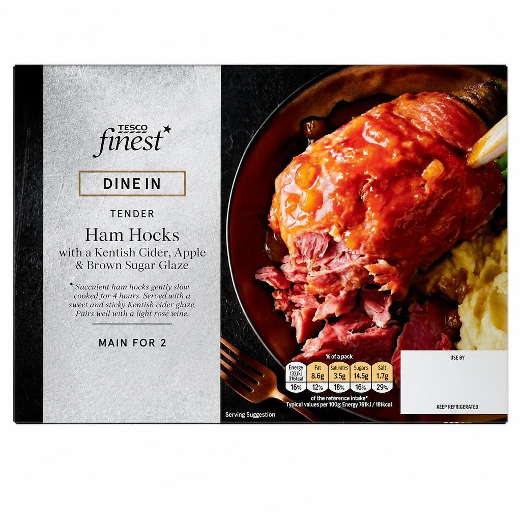 Tesco Finest Tender Ham Hocks with Kentish Cider, Apple & Brown Sugar Sauce 515g