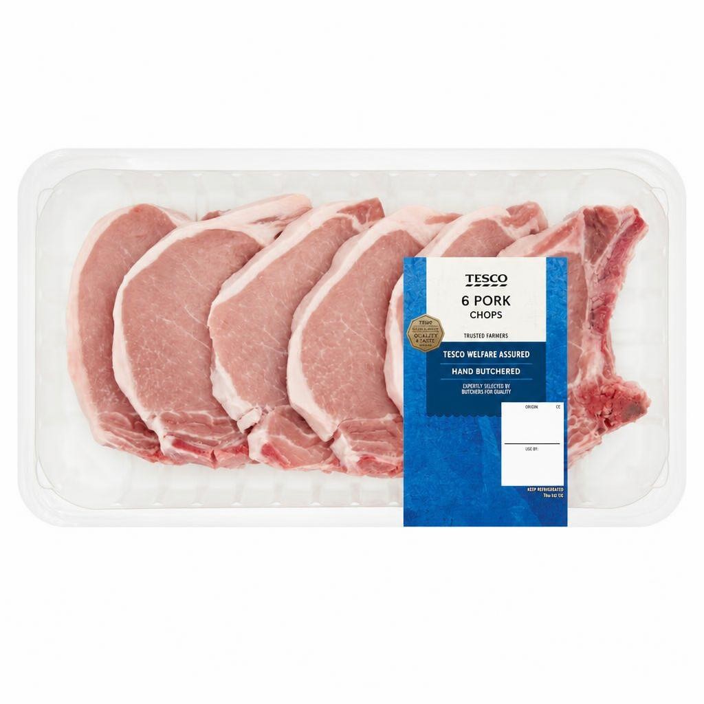 Tesco Pork Chops 1kg