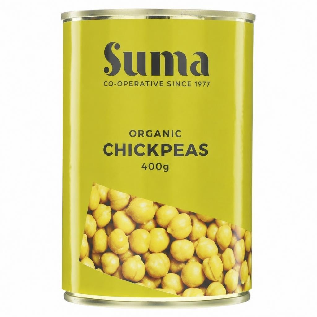 Suma Organic - Chickpeas - Organic - 12 x 400g - 12 Pack