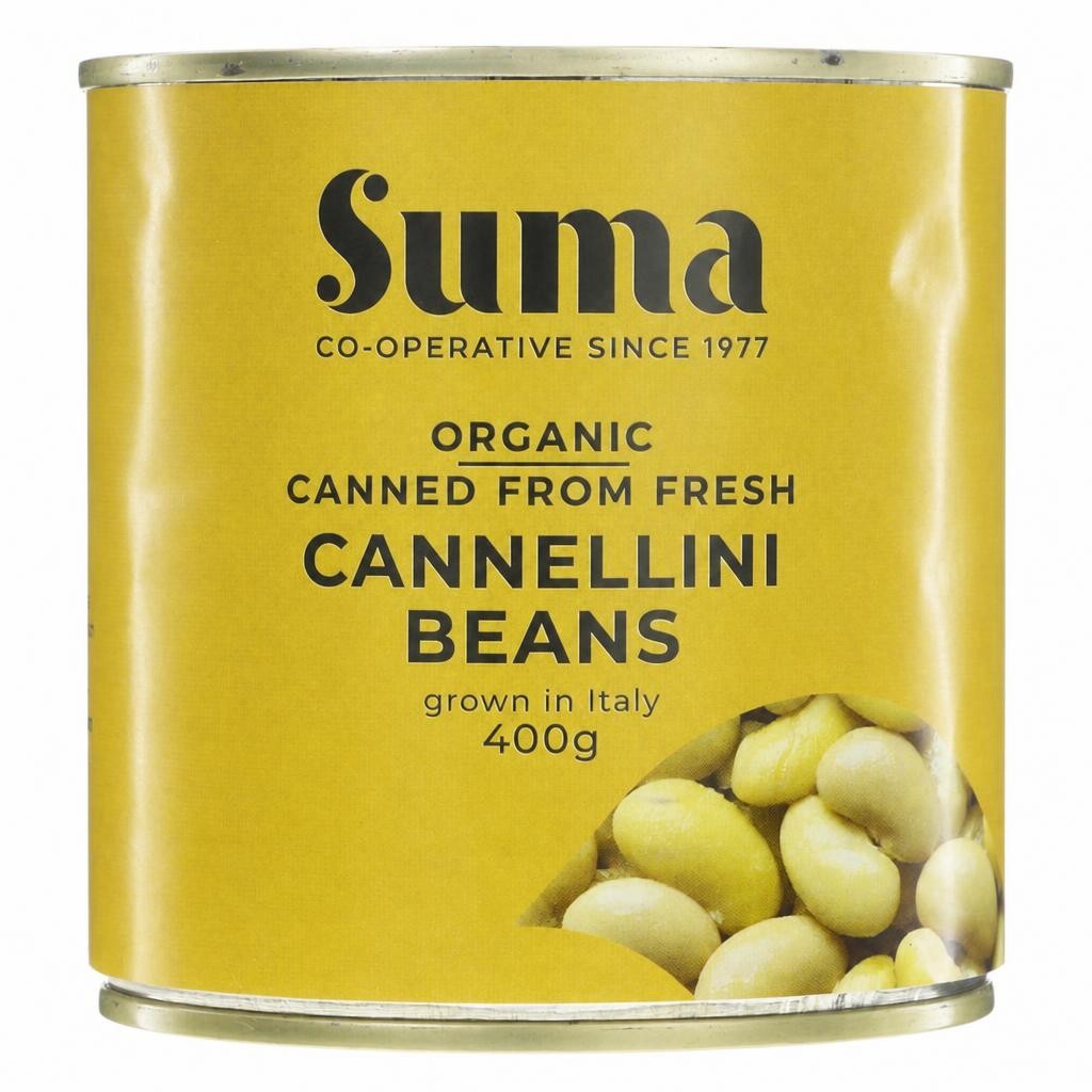 Suma Organic - Fresh Cannellini - Organic - 12 x 400g - 12 Pack