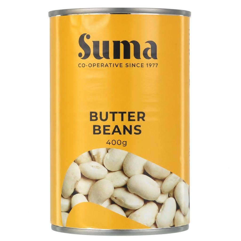 Suma - Butter Beans - 12 x 400g - 12 Pack