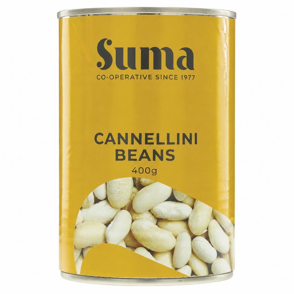 Suma - Cannellini Beans - 12 x 400g - 12 pack