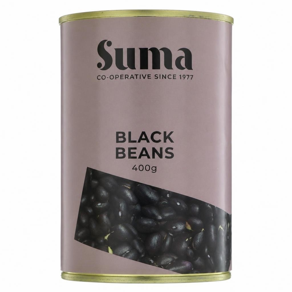 Suma - Black Beans - 12 x 400g - 12 Pack
