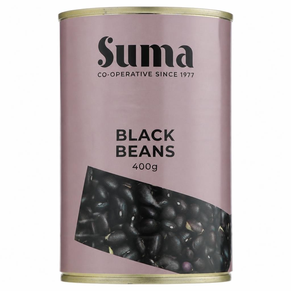 Suma - Black Beans - 12 x 400g - 12 Pack