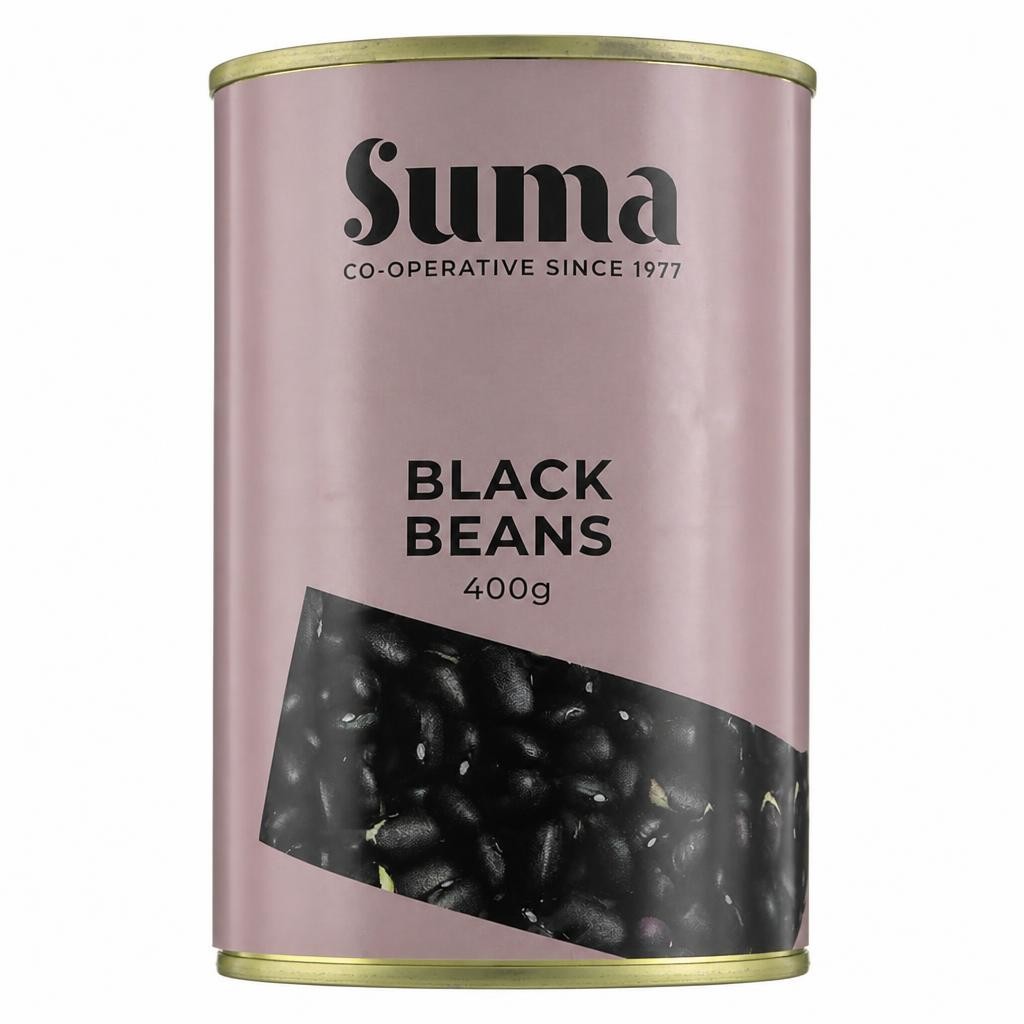 Suma - Black Beans - 12 x 400g - 12 Pack