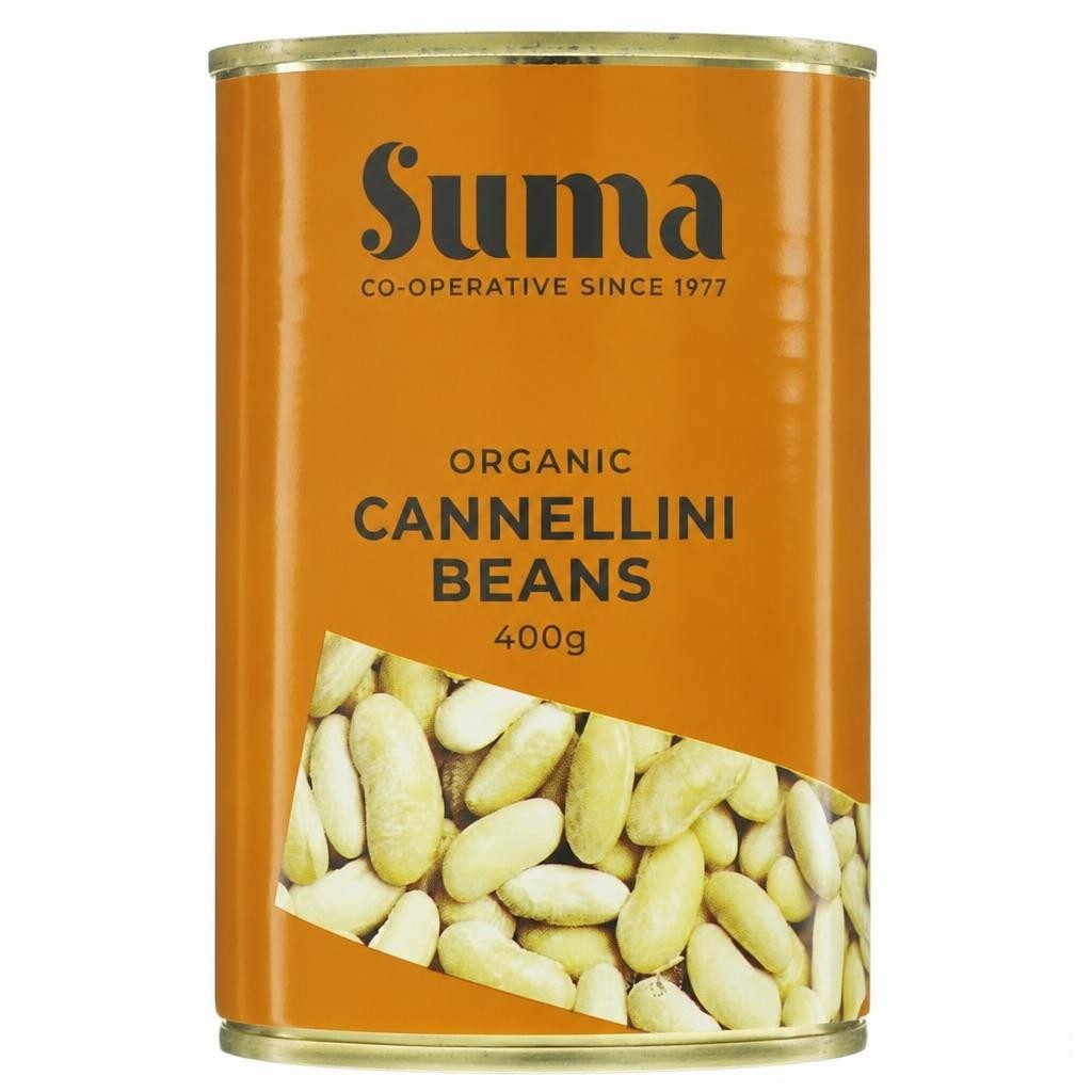 Suma Organic - Cannellini Beans - Organic - 12 x 400g - 12 Pack