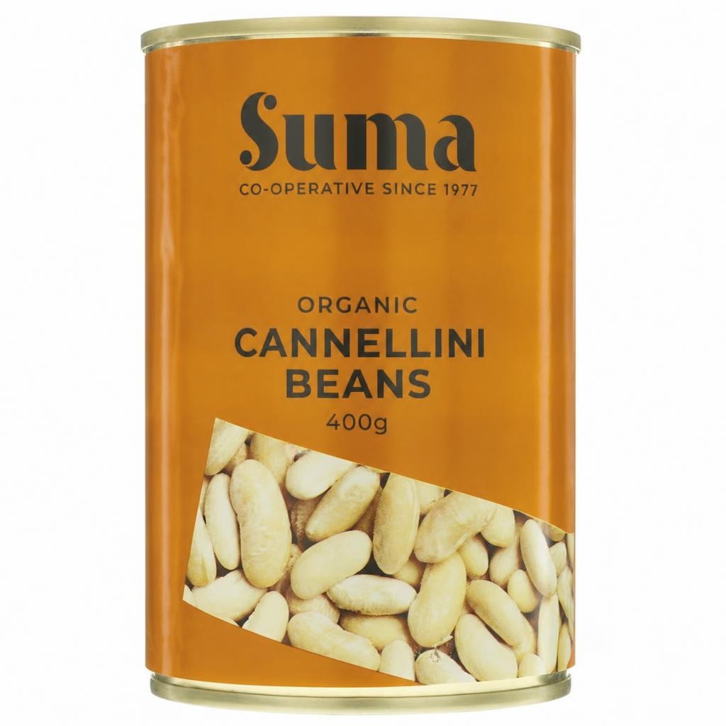 Suma Organic - Cannellini Beans - Organic - 12 x 400g - 12 Pack