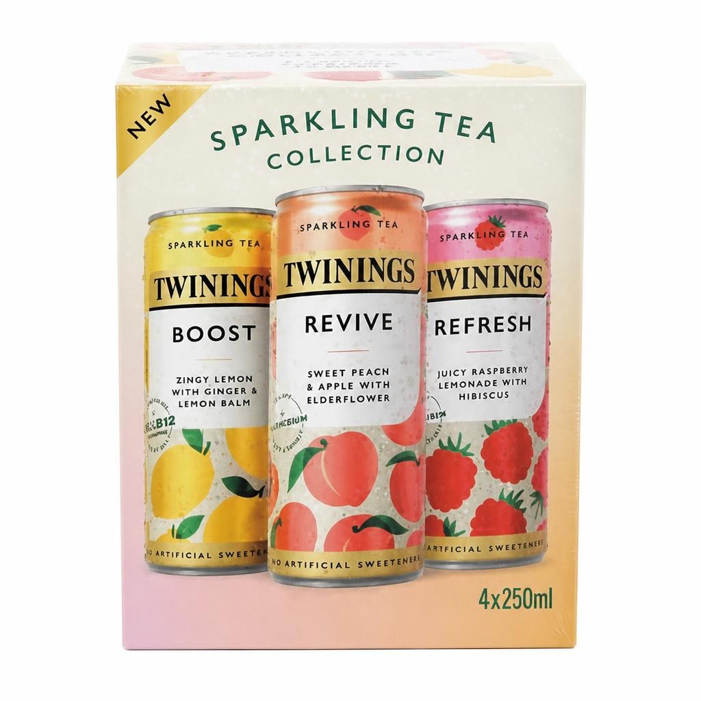 Twinings Sparkling Tea Collection 4 x 250ml