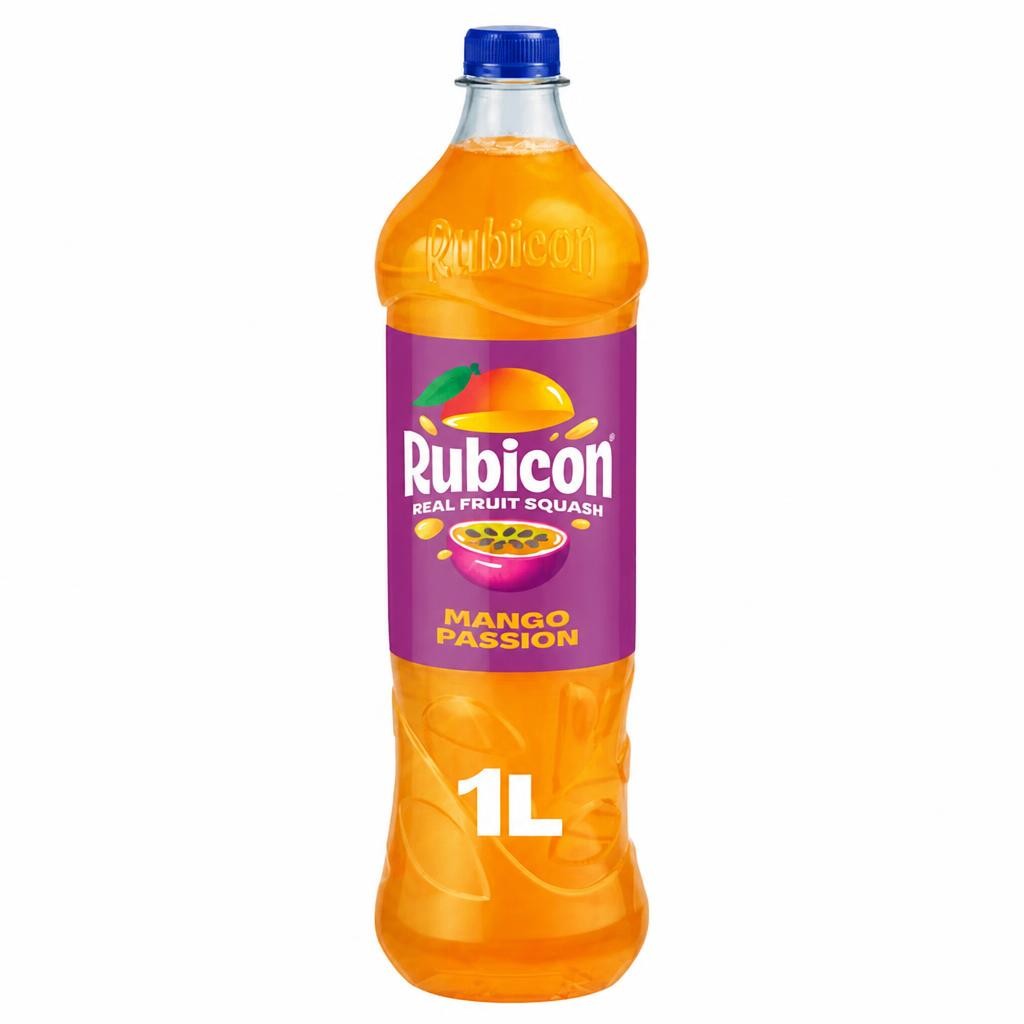 Rubicon 1L Real Fruit Mango Passion No Added Sugar Squash
