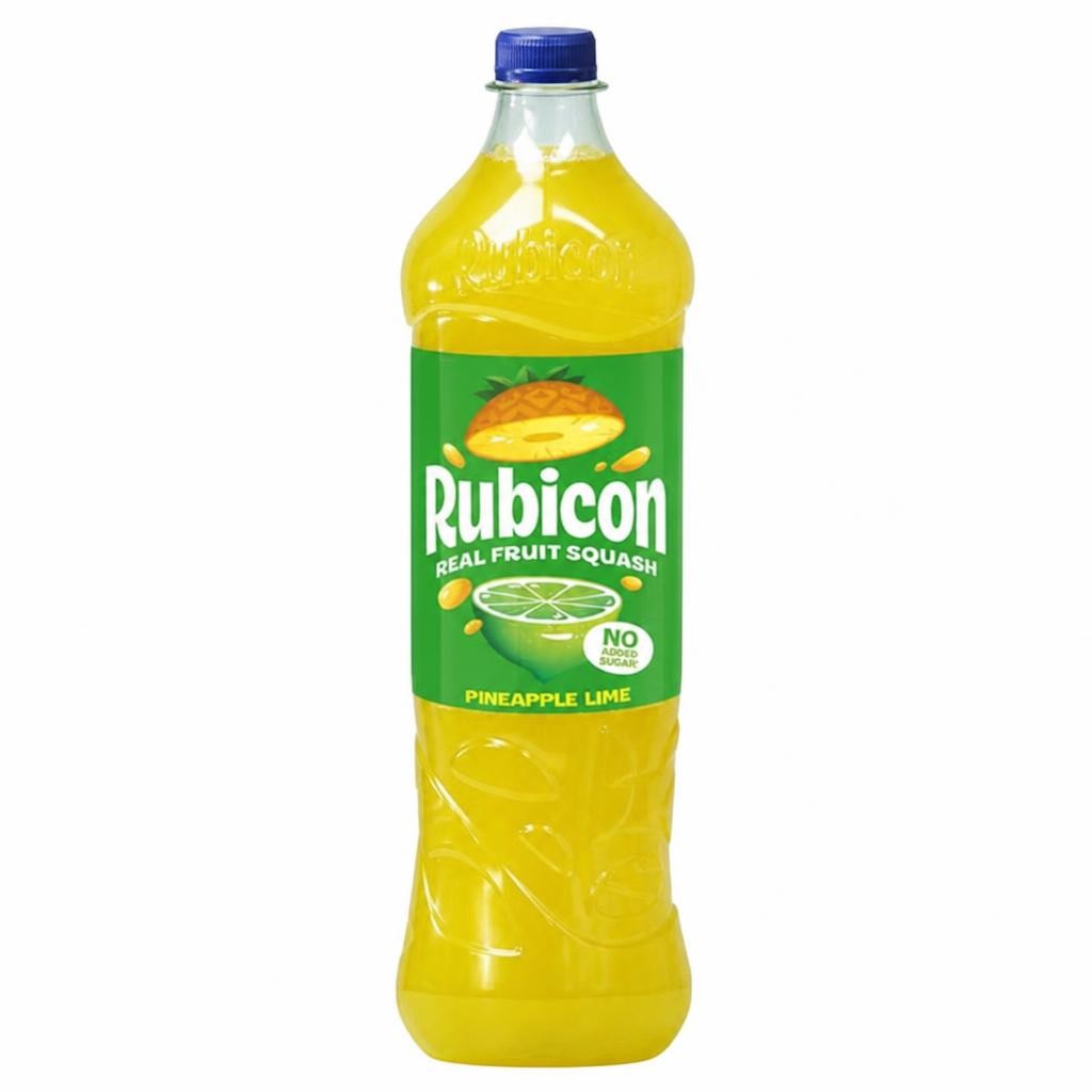 Rubicon 1L Real Fruit Pineapple Lime No Added Sugar Squash