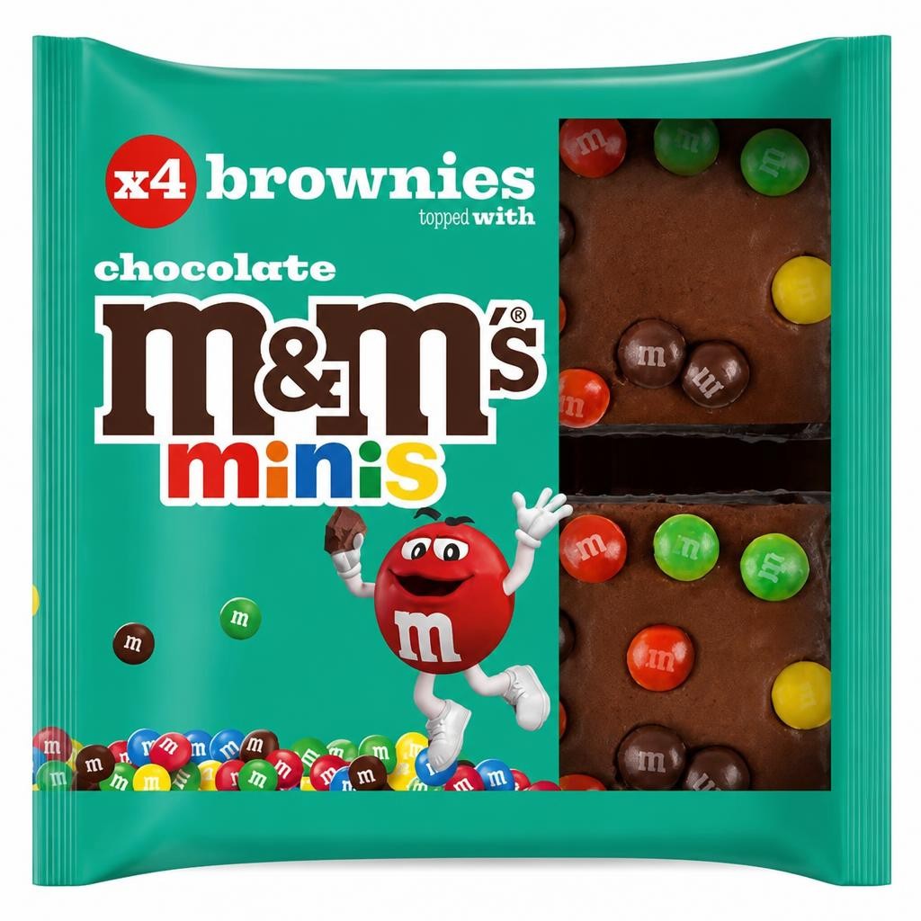 M&M's 4 Minis Brownies Topped with Chocolate