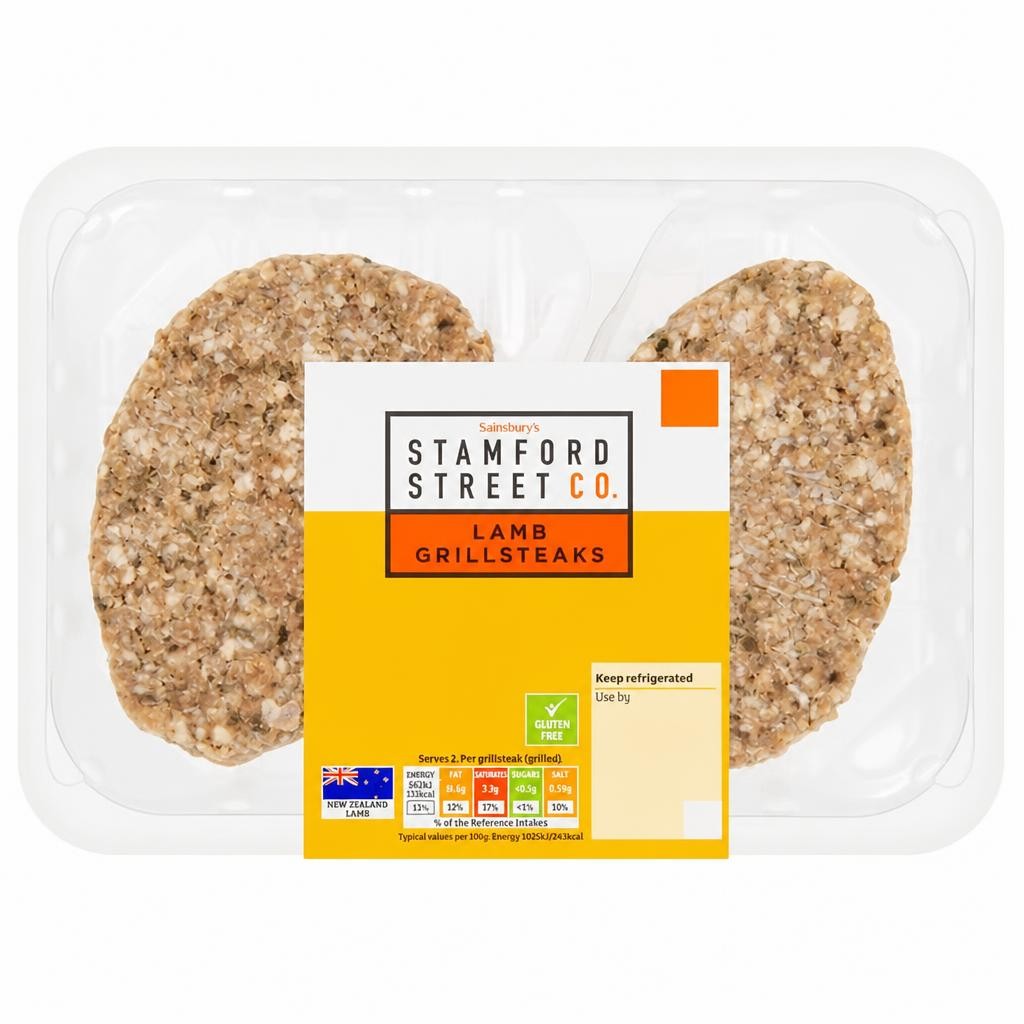 Sainsbury's Stamford Street Co. Lamb Grillsteaks 300g